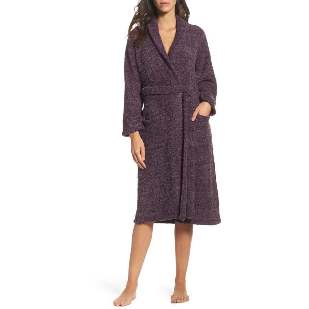 NEW Barefoot Dreams® CozyChic® Unisex Robe (Nordstrom Online Exclusive) - PLUM
